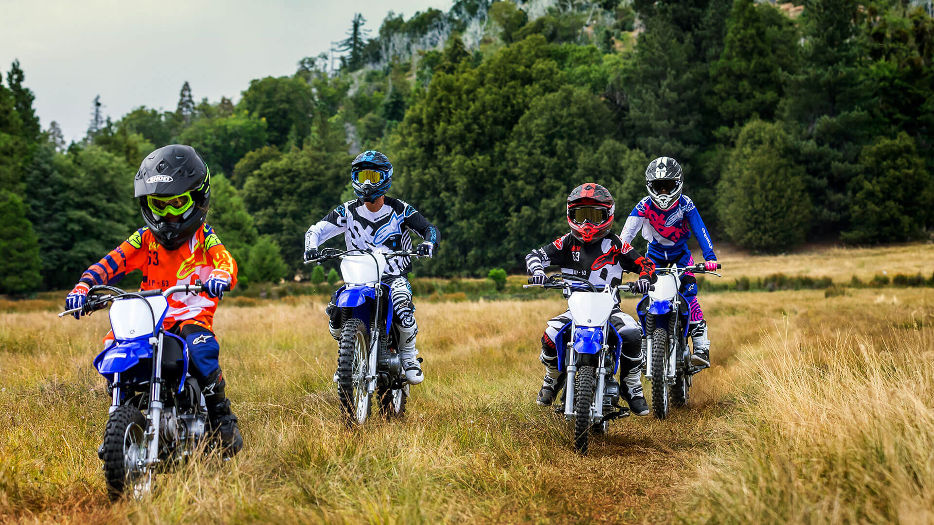 A dirt bike image, one of a series of rotating background images